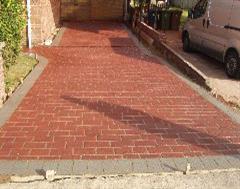 A stencilled Driveway in Cambridgeshire